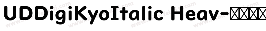 UDDigiKyoItalic Heav字体转换